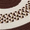 Colonial Mills Flowers Bay 8-ft x 11-ft Brown Oval Area Rug