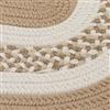Colonial Mills Flowers Bay 4-ft x 6-ft Cuban Sand Oval Area Rug