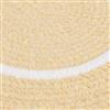 Colonial Mills Silhouette 2-ft x 8-ft Oval Runner Indoor Pale Banana Area Rug