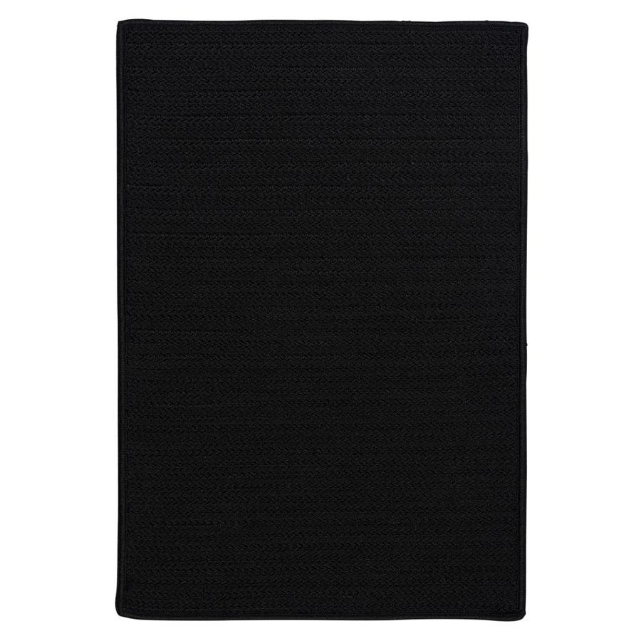 Simply Home Solid Black 2ft x 10ft 