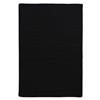 Colonial Mills Simply Home 4-ft x 6-ft Black Solid Area Rug