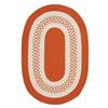 Colonial Mills Crescent 5-ft x 8-ft Orange Oval Area Rug