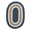 Colonial Mills Crescent 4-ft x 6-ft Lake Blue Oval Area Rug