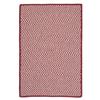 Colonial Mills Outdoor Houndstooth Tweed 8-ft Sangria Square Area Rug