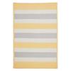 Colonial Mills Stripe It 3-ft x 5-ft Yellow Shimmer Area Rug