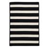 Colonial Mills Stripe It 4-ft x 6-ft Black White Area Rug