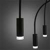 BAZZ Integrated LED 6-Light Pendant - 24-in - Black
