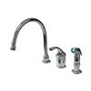 Elements of Design Georgian Polished Chrome 11-in Lever-Handle Deck Mount High-Arc Kitchen Faucet