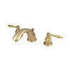 Elements of Design Polished Brass 2-Handle Widespread Deck Mount Bathroom Faucet With Drain