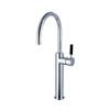 Elements of Design Kaiser Polished Chrome 18.75-in Lever-Handle Deck Mount High-Arc Kitchen Faucet
