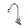 Elements of Design Concord 17.00-in Satin Nickel 1-Handle Deck Mount Pull-out Kitchen Faucet