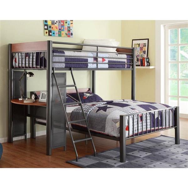 Light Graphite Twin Over Full Bunk Bed, Twin Over Full Bunk Bed Canada