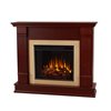 Real Flame 48-in W Dark Mahogany Electric Fireplace