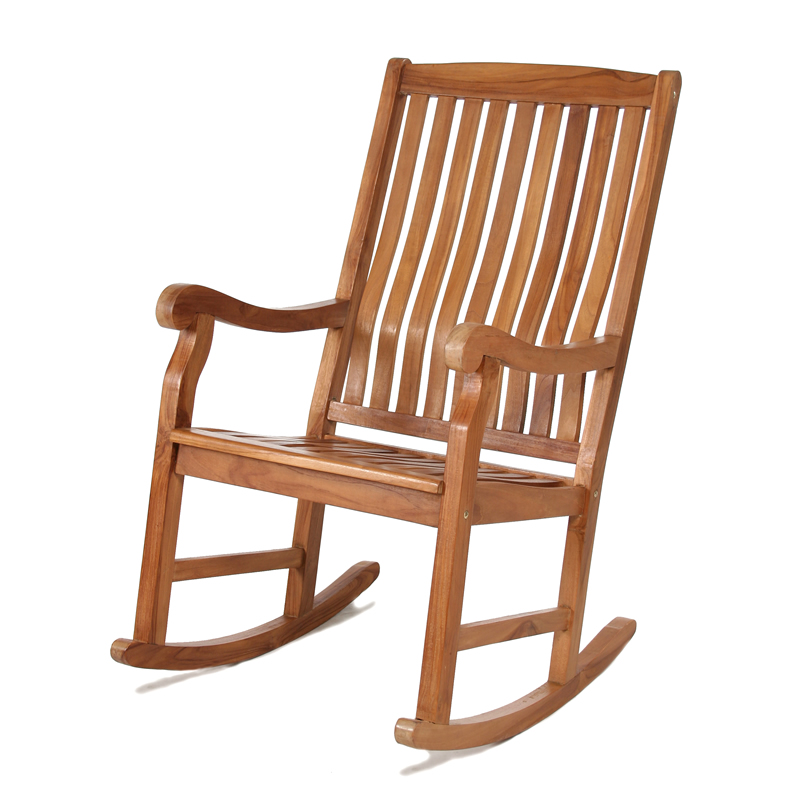 Image of All Things Cedar Teak Rocker Chair