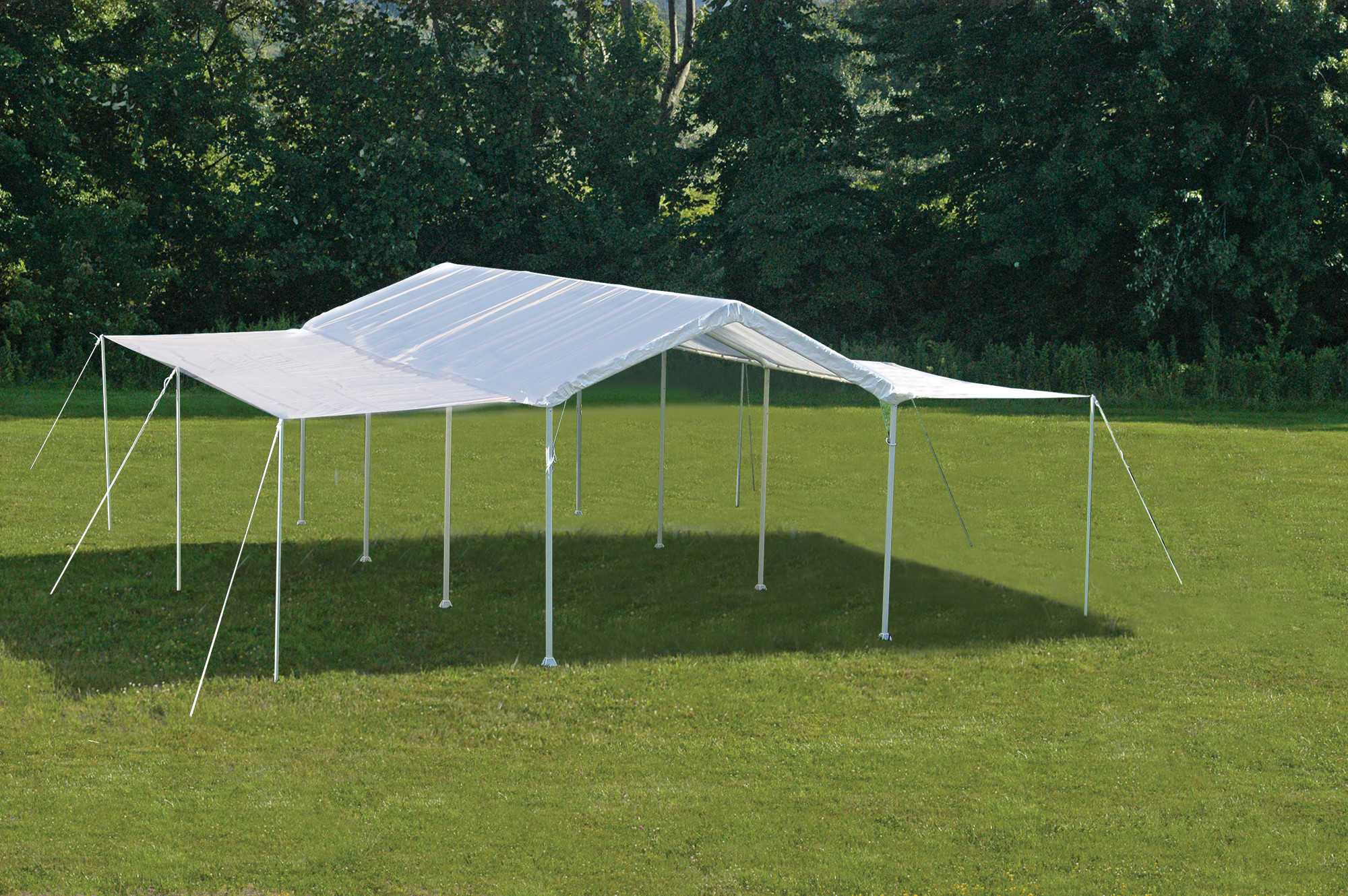 Image of ShelterLogic Canopy Extension Kit - 10-ft x 20-ft - White