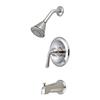 Olympia Faucets Accent PVD Brushed Nickel Single Handle Tub/Shower Trim Set