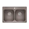 BLANCO Canada Gray 20.70-in x 31.50-in Vision Sink