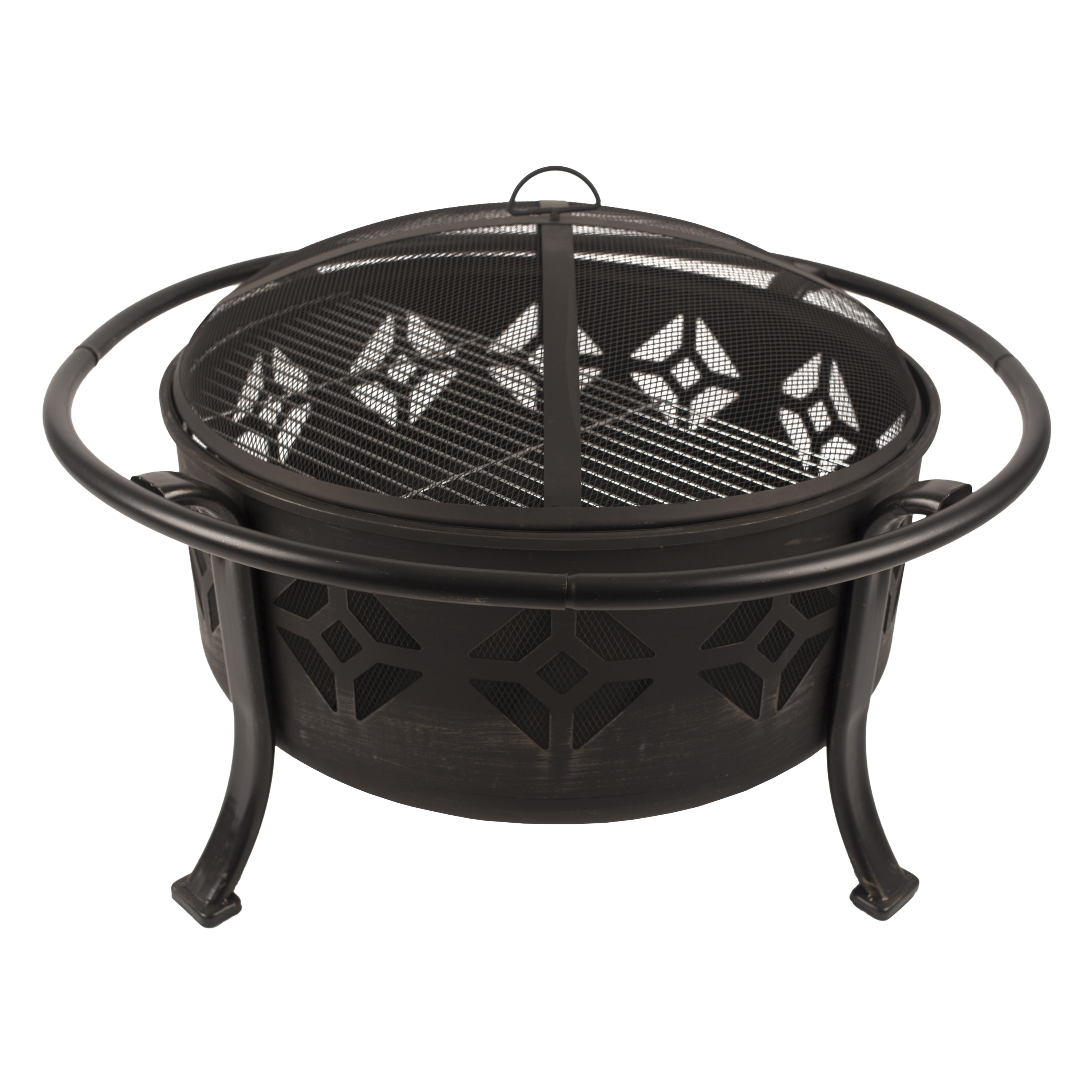 Image of Pleasant Hearth Sunderland 12-in Deep Bowl Fire Pit - Bronze