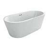 Acri-tec Industries Marseille Opulence 63-in x 29.50-in White Freestanding Acrylic Bathtub