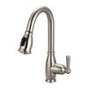 Olympia Faucets Accent Single Handle Pull-Down Brushed Nickel Kitchen Faucet
