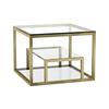 Home Gear Gael Polished Gold End Table