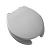 Bemis Open Front Elongated Front 2-in Lift White Plastic Toilet Seat