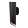 SNOC Evolution 17.38-in Black Cylindrical Wall Mount Outdoor Sconce