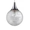 Kendal Lighting 4.75-in Chrome Mini Modern Textured Glass Globe 1-Light Pendant