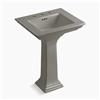 KOHLER 2344 Memoirs 24.5-in Cashmere Pedestal Lavatory Sink with Stately Design