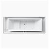 KOHLER 104-in x 41-in Drop-in Effervescence Bath with Chromatherapy and Center Drain