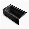 KOHLER 60-in x 32-in Alcove Whirlpool with Bask Heated Surface, Integral Apron, Tile Flange