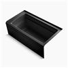 KOHLER 60-in x 32-in Alcove VibrAcoustic Bath with Bask Heated Surface, Tile Flange