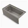 KOHLER 60-in x 30-in Three-Side Integral Flange Whirlpool with Heater and Comfort Depth Design