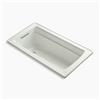 KOHLER 60-in x 32-in Drop-in Bath with Bask Heated Surface and Drain