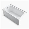 KOHLER 60-in x 32-in Alcove Bath with Integral Apron and VibrAcoustic Technology