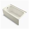 KOHLER 60-in x 32-in Alcove Bath with Integral Apron and VibrAcoustic Technology