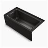 KOHLER 60-in x 30-in Alcove Bath with Integral Apron, Tile Flange and Drain