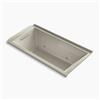 KOHLER 60-in x 30-in Alcove VibrAcoustic Bath with Chromatherapy