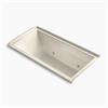 KOHLER 60-in x 30-in Alcove VibrAcoustic Bath with Bask Heated Surface, Integral Flange and Chromatherapy