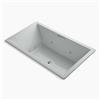 KOHLER 72-in x 42-in Drop-in Whirlpool with Heater without Jet Trim and Center Drain