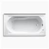 KOHLER 60-in x 32-in Alcove Whirlpool with Integral Apron, Tile Flange and Heater