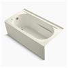 KOHLER 60-in x 32-in Alcove VibrAcoustic Bath with Integral Apron and Tile Flange