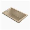 KOHLER 60-in x 36-in Rectangle Drop-in Bath with Bask Heated Surface and End Drain