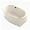 KOHLER 60-in x 36-in Oval Freestanding Bath with Bask Heated Surface