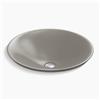 KOHLER Carillon 17.68-in Cashmere Wading Pool Round Above-Counter Bathroom Sink