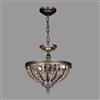 Classic Lighting 3-Light Terragona Roman Bronze Semi Flush Ceiling Light