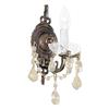 Classic Lighting Madrid Imperial Collection Olde World Bronze Strass Golden Teak Single Light Wall Sconce