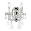 Classic Lighting Maria Theresa Collection Chrome Crystalique 2-Light Wall Sconce