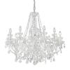 Classic Lighting Bohemia Collection 32-in x 26-in Chrome Crystalique 12-Light Chandelier