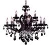 Classic Lighting Rialto Traditional Collection 28-in x 27-in Black Strass Jet 12-Light Chandelier